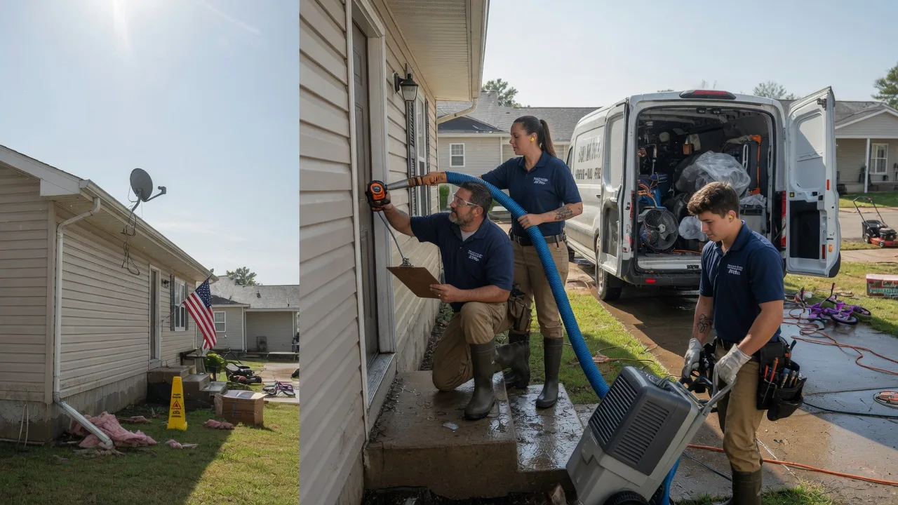 Ceiling Water Damage Restoration in Roslyn, SD near me